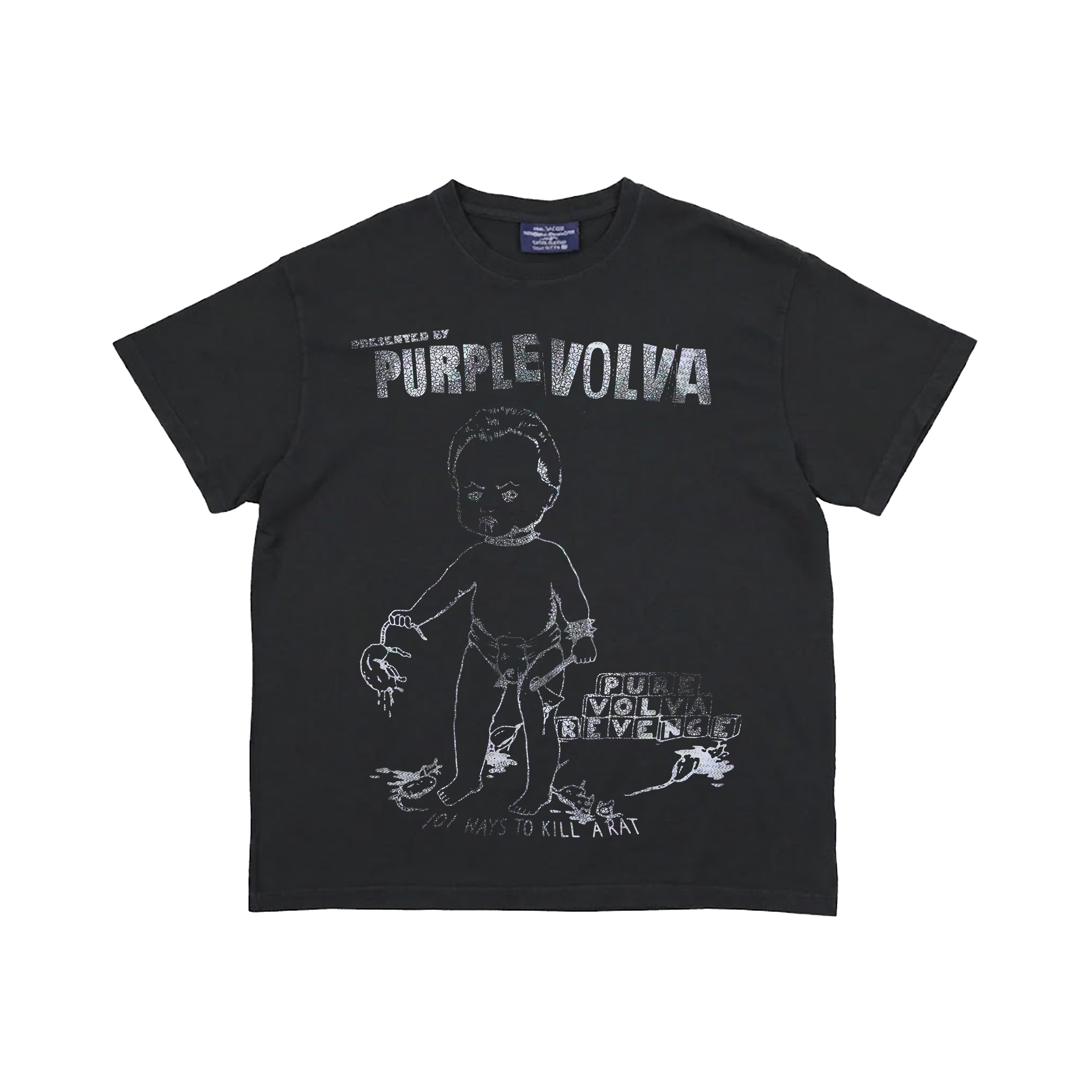 Purple Volva Official To Kill a Rat T-shirt (Black)