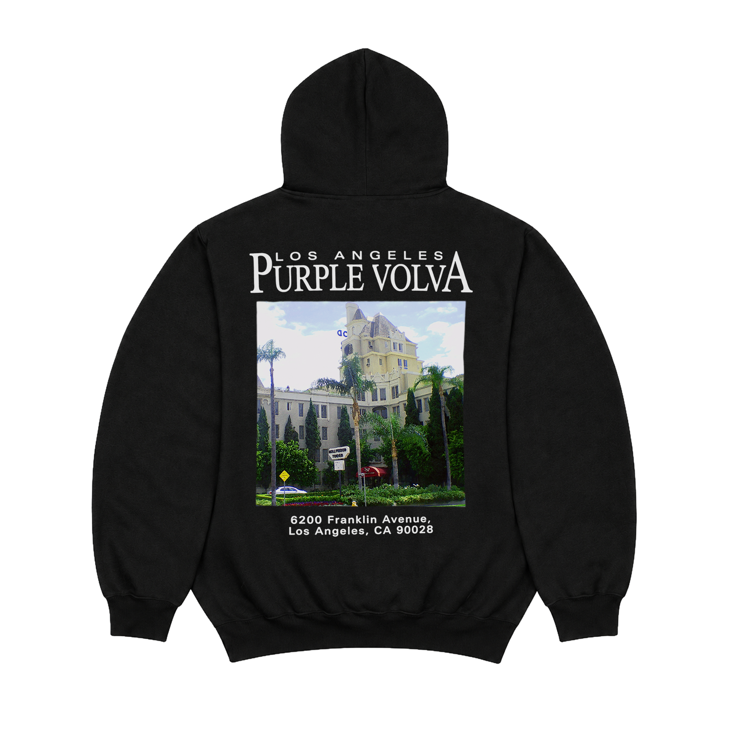 Purple Volva Official Franklin Avenue Hoodie (Black)